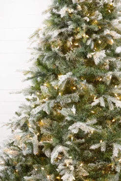 7.5' Snow Tip Aspen with 650 LED Lights
