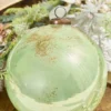6" Spruce Antique Finished Glass Ball Ornament