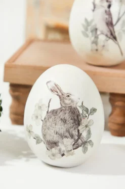 6" Standing Resin Egg - Set of 3
