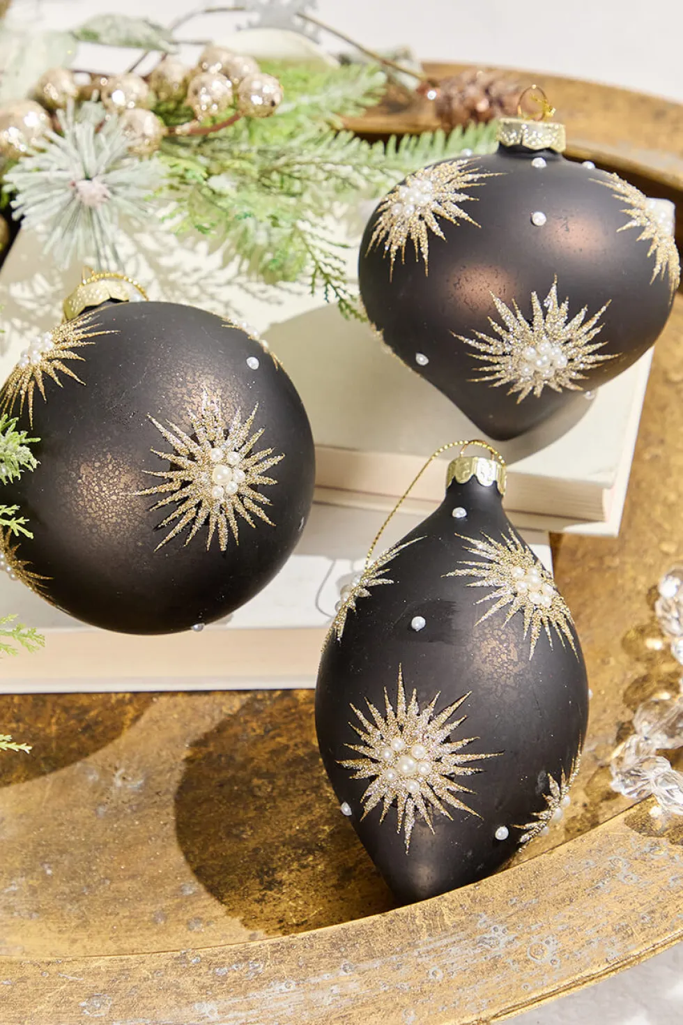 4"-6" Starburst Glass Ornament