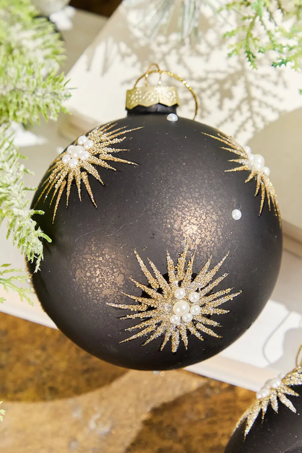 4"-6" Starburst Glass Ornament
