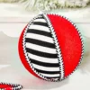 6" Stripe Ball Ornament
