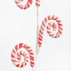 29” Striped Spiral Peppermint Spray