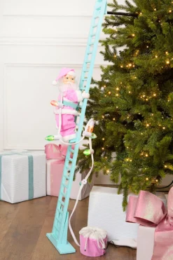 43" Super Climbing Pastel Santa