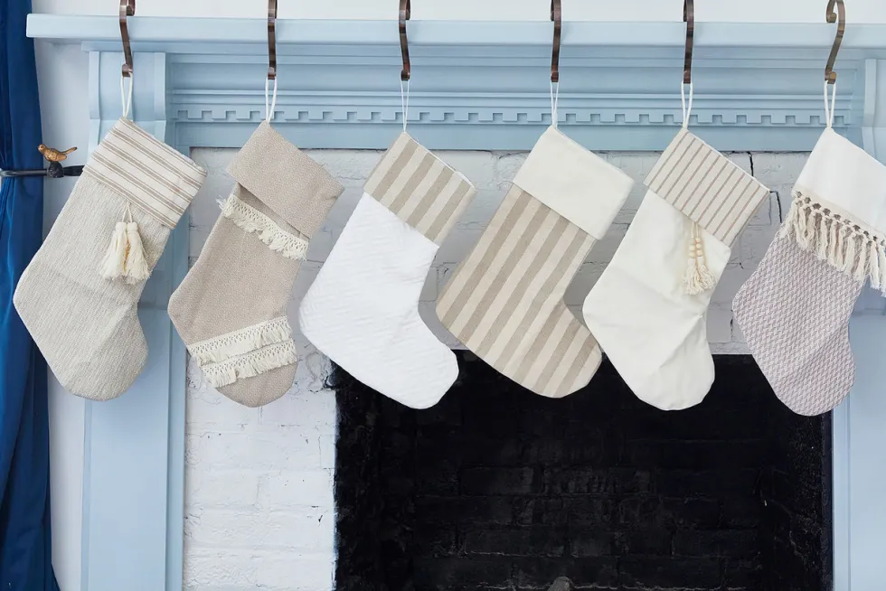 Tan Stocking with Tassels