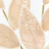 28" Taupe Iced Leaves Spray