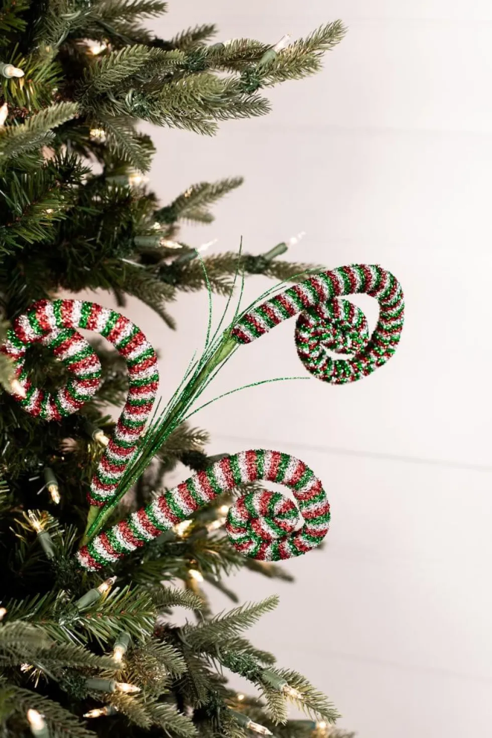 30” Tinsel Swirl Spray