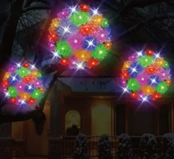 5.5" Twinkling Multi Crystal Sphere