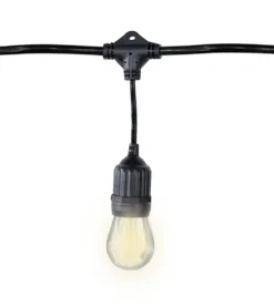 48' Warm White Suspended Patio Light Set - S14 LED Bulbs Included