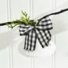 67” White Country Bell Garland