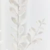 30" White Glitter Eucalyptus Spray