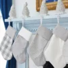White Stocking with Gray Stripes