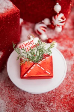 4” Winter Wishes Glass Ornament