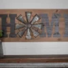 31" Wood and Metal Windmill "Home" Sign