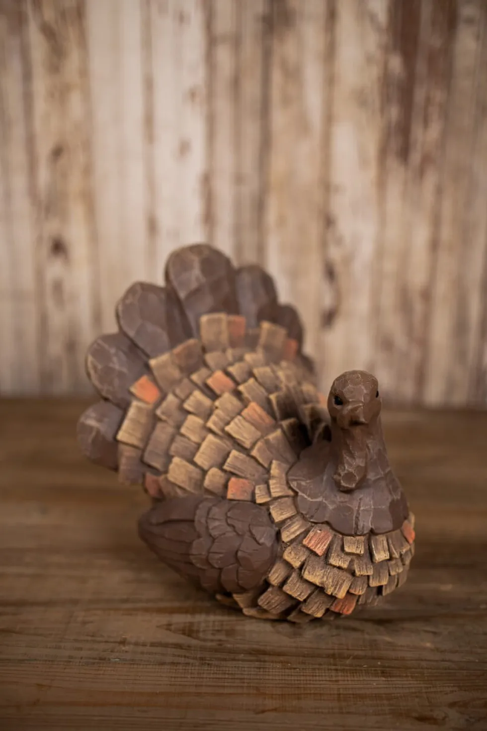 Wood Carved Turkey
