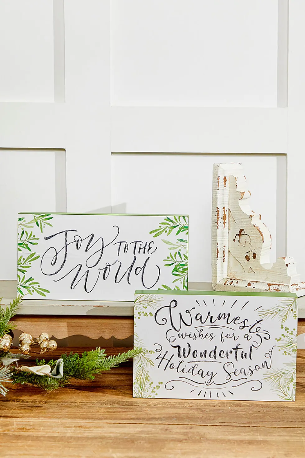 9" Wooden Christmas Sign