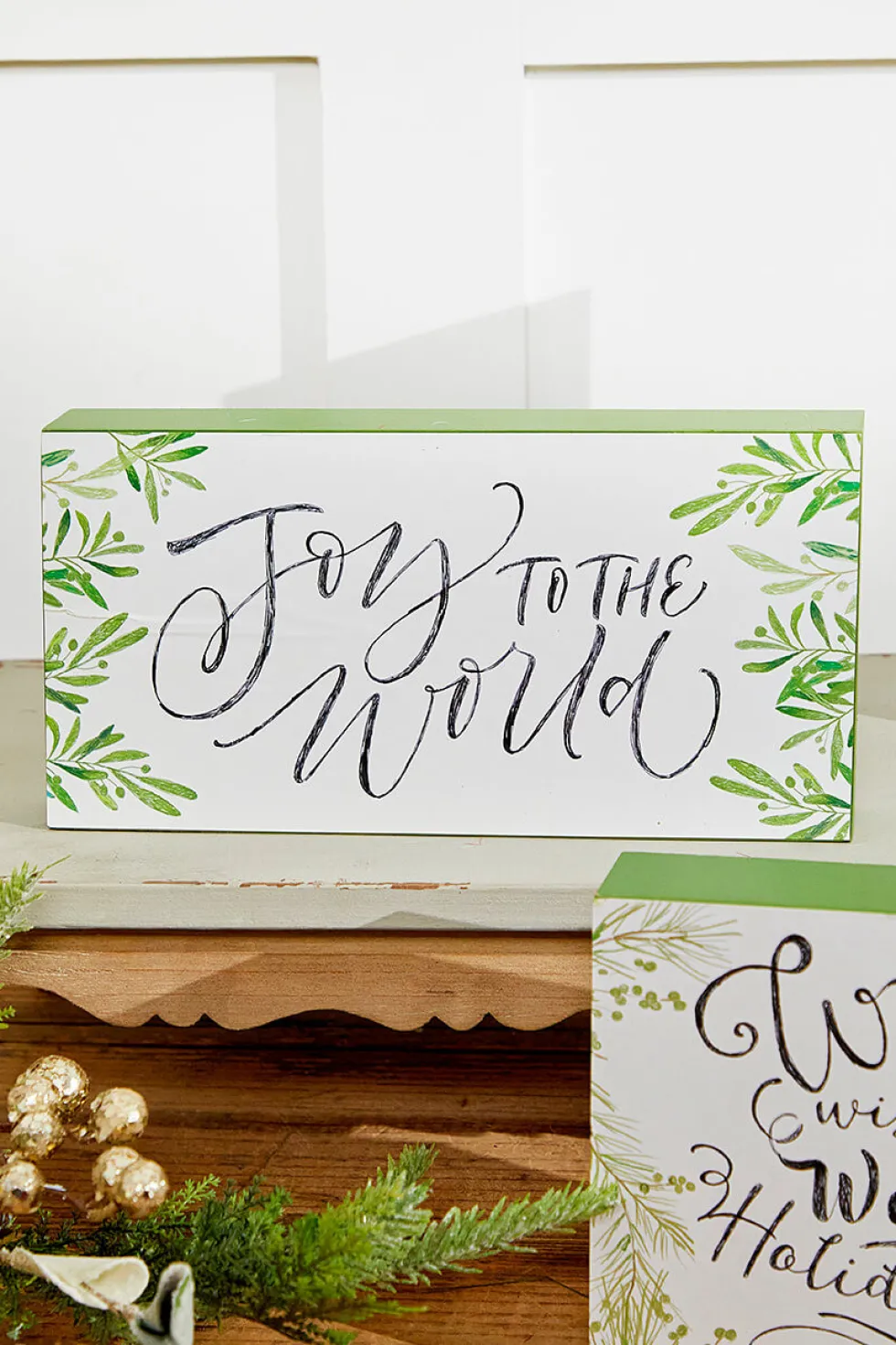 9" Wooden Christmas Sign