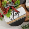 8.5" Wood Holiday Ornament With Bow