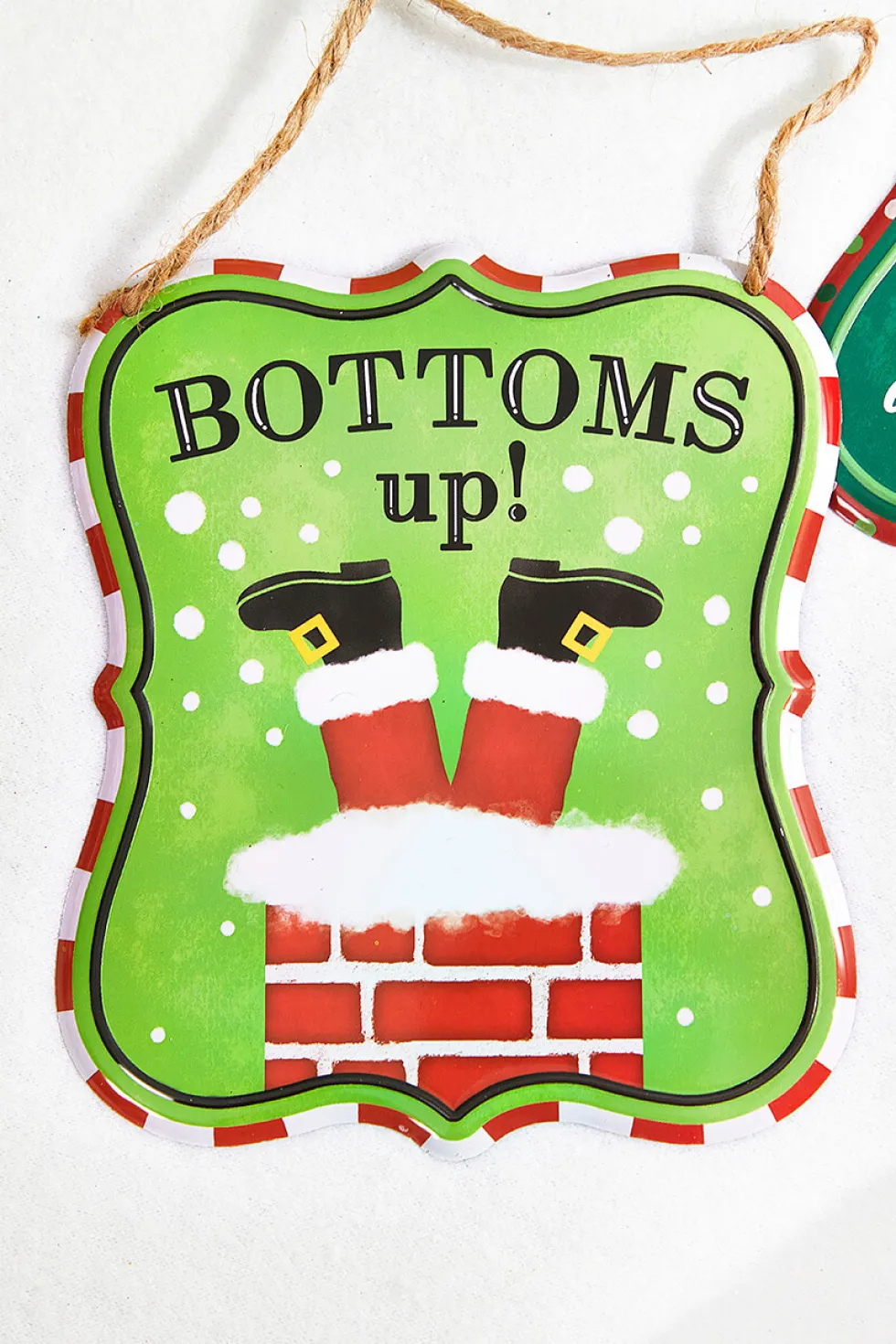 7" x 6" Assorted Christmas Embossed Wall Sign