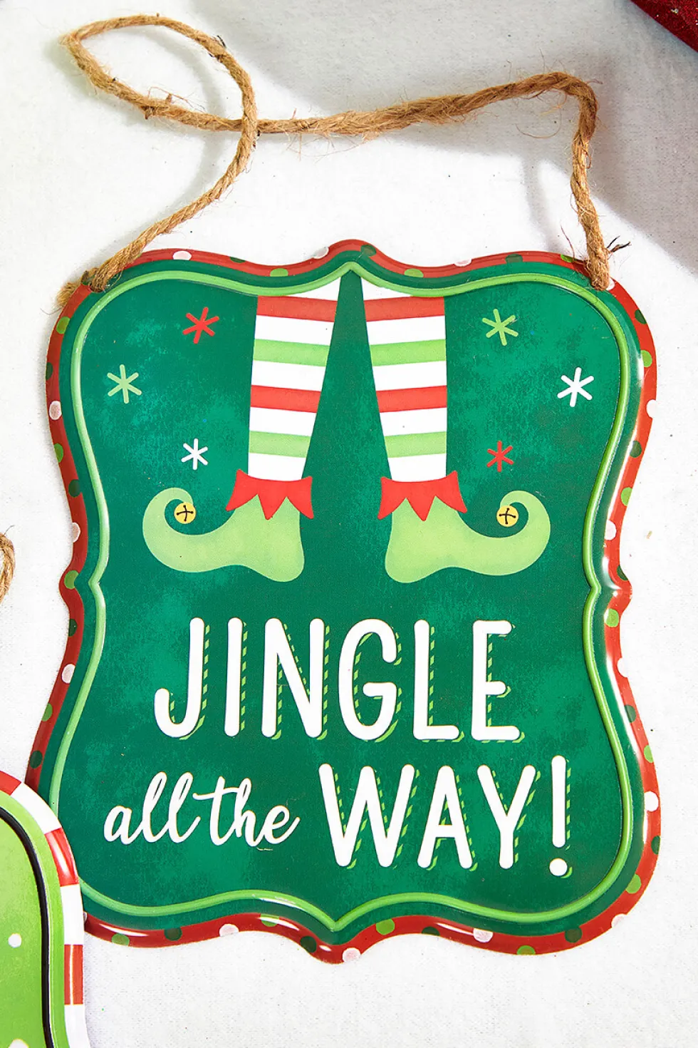 7" x 6" Assorted Christmas Embossed Wall Sign