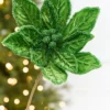 20" x 9.5" Bright Green Poinsettia Stem