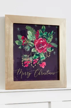 16" x 18" Floral Wood Wall Decor