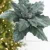 20" x 17" Giant Dusty Blue Poinsettia Stem