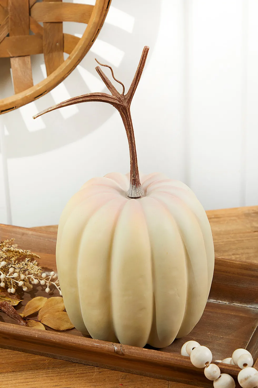 7.5" x 7.5" Latex Harvest Pumpkin with Vine