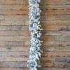 9' x 14" LED Flocked Balsam Garland