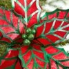 20" x 12" Metallic Poinsettia