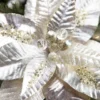 22” x 12" Metallic Poinsettia Stem