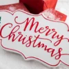 18" x 9” Metal Merry Christmas Wall Piece