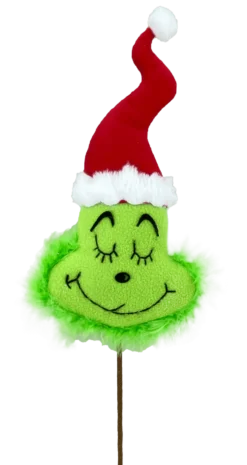 19” x 4.5" Plush Green Monster Head