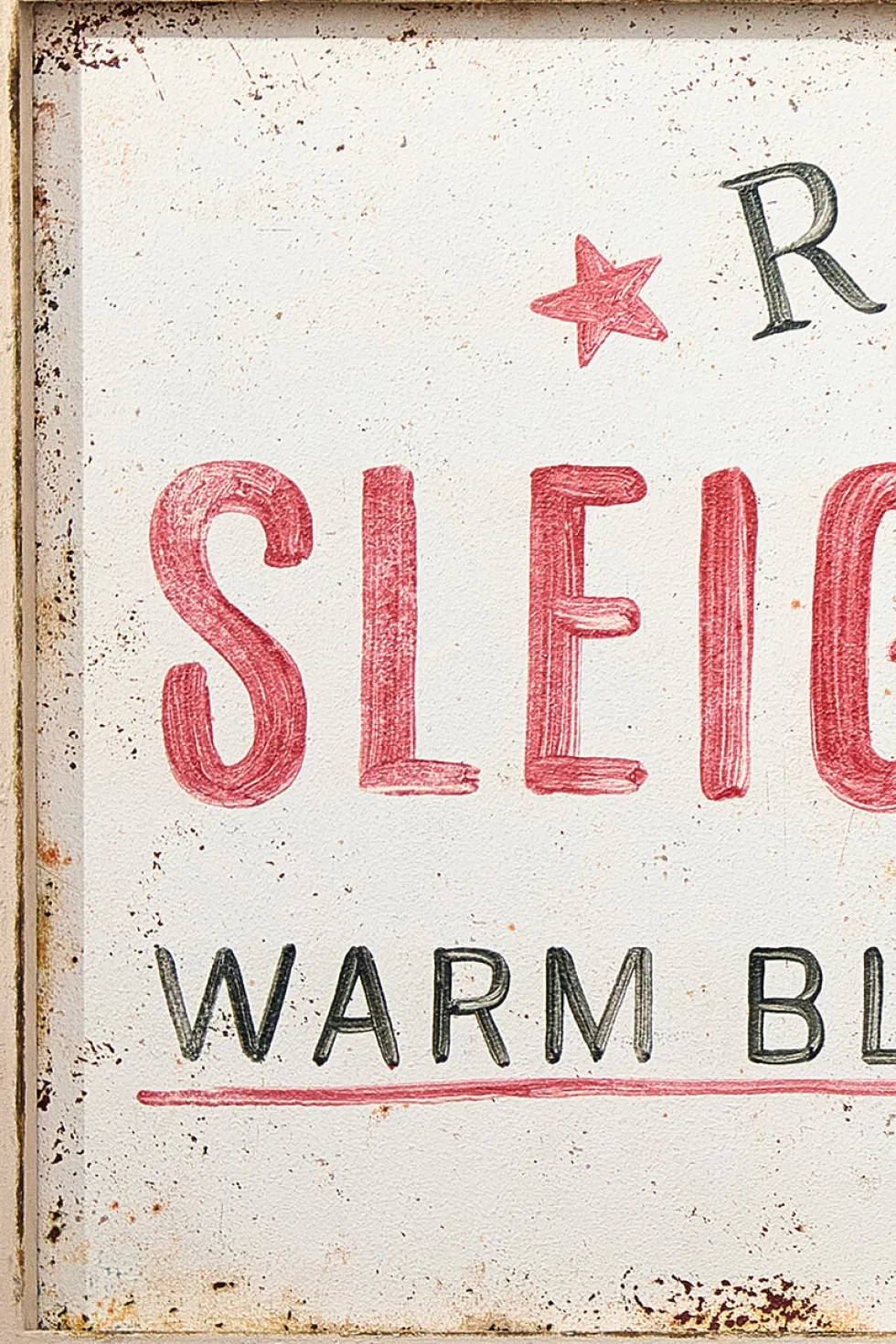 24" x 48" Sleigh Rides Metal Wall Decor