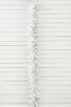 9' x 12" White Crystal Spruce Garland