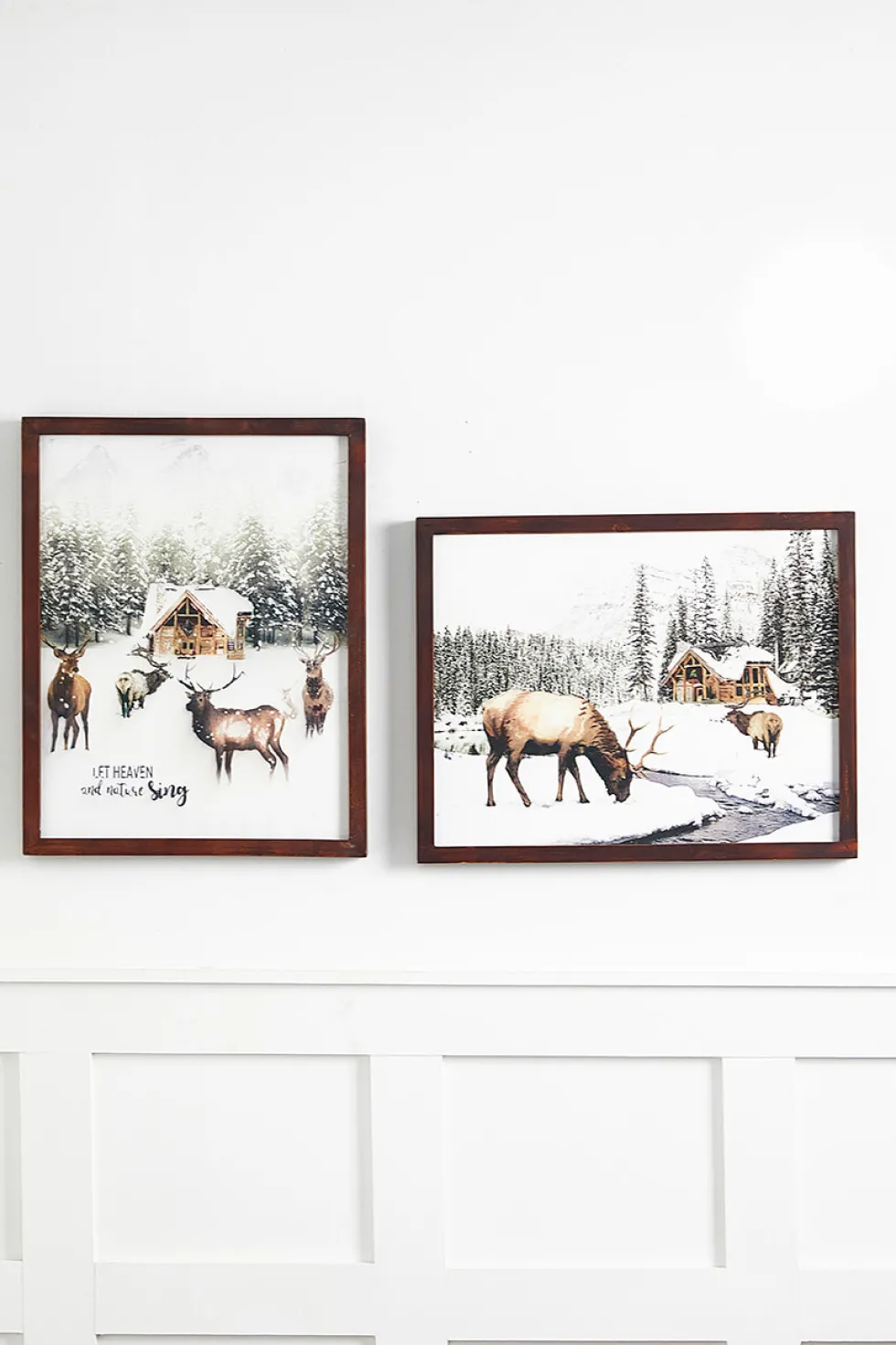 15" x 19" Woodland Scene Wood Wall Art