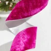 4” x 10 Yard Fuchsia Crown Velvet Metallic Back Ribbon