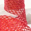 4" x 10 Yard Red Mesh Wired Ribbon