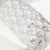 2.5" x 10 Yard Silver Wired Ribbon