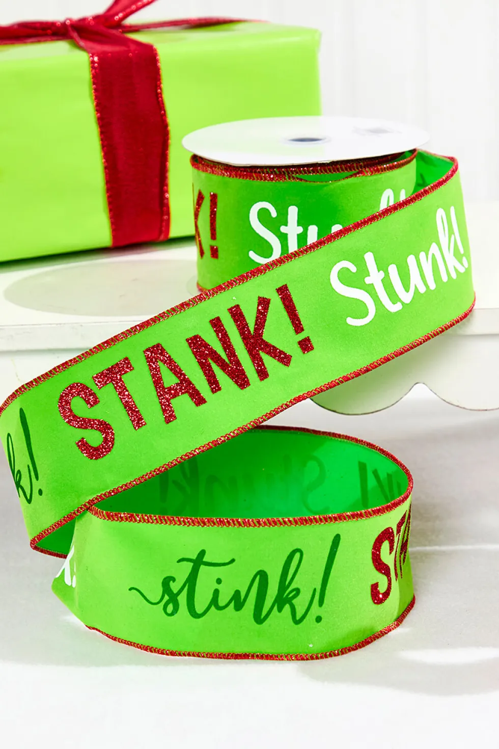 2.5" x 10 Yards Stink! Stank! Stunk! Ribbon