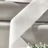1.5" x 10 Yard White Unwired Velvet Ribbon